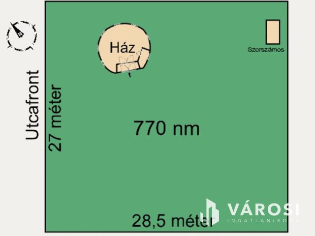 Újszegedi telek kis vendégházzal
