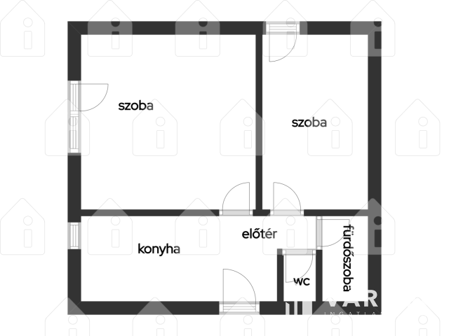 Csorna központjában téglalakás