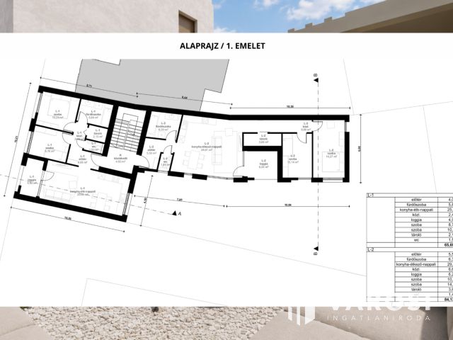 84 m2-es, prémium társasházi lakás extra környezetben eladó